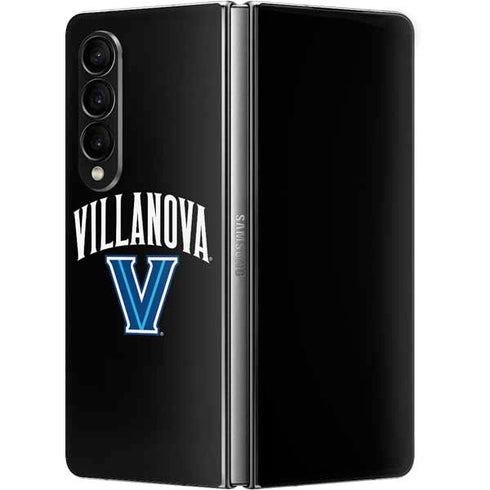 Villanova University V Black Galaxy Z Fold4 5G Skin